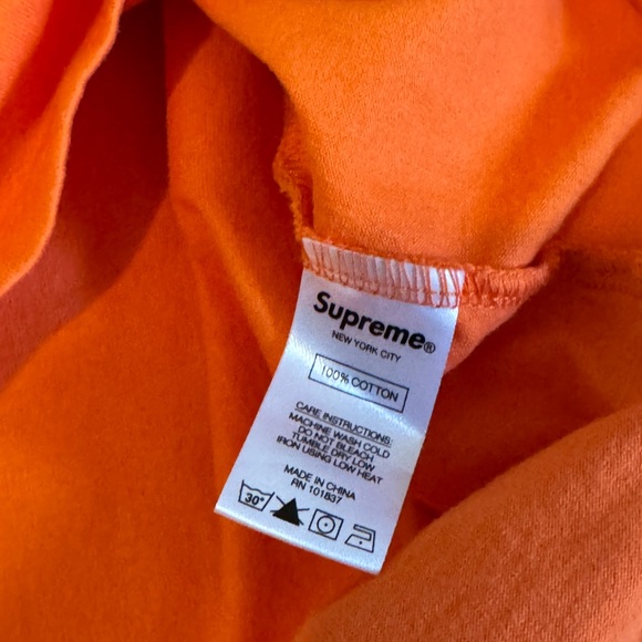 SUPREME MINI SMALL BOX LOGO TEE SHIRT ORANGE XL SHORT SLEEVE PULLOVER Y2K - Picture 4 of 8